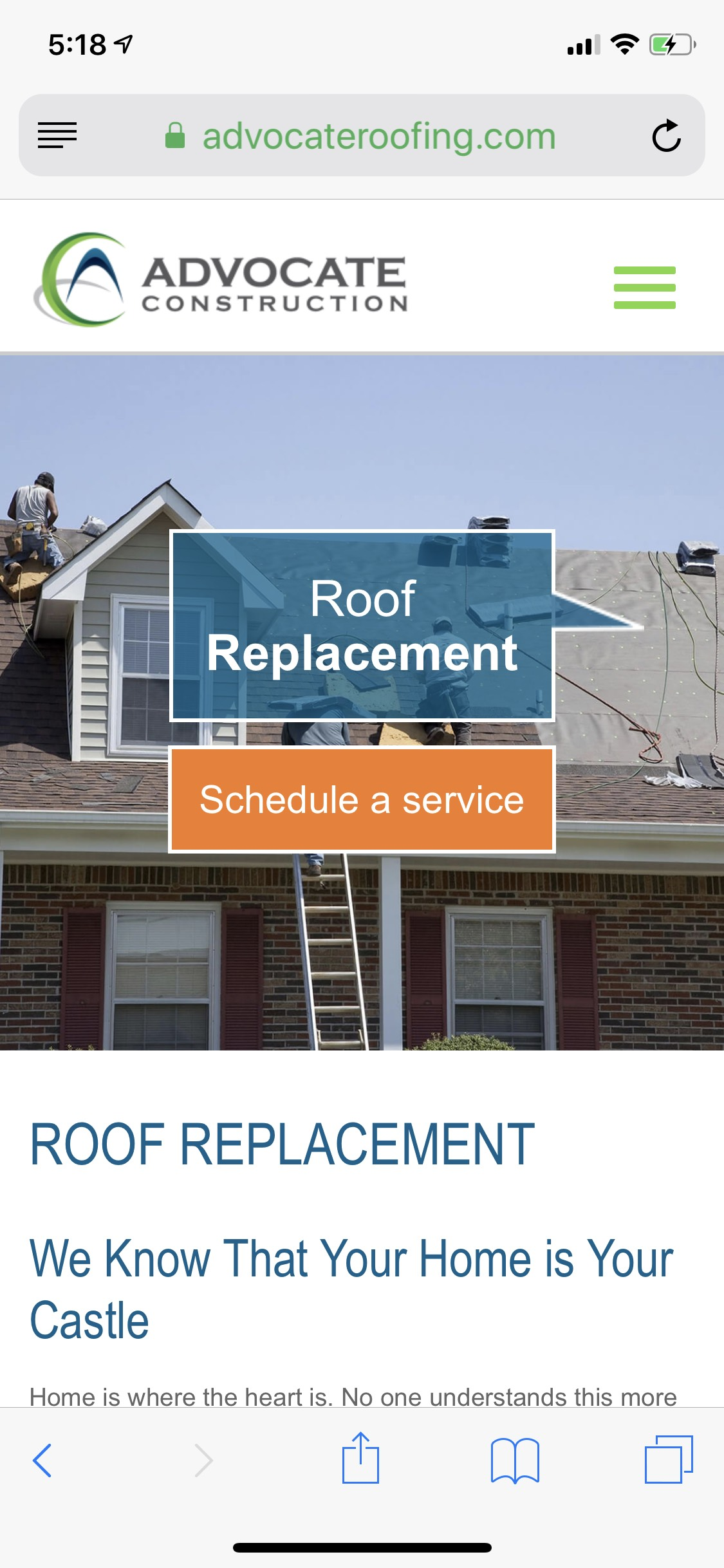 Advocate Mobile Roof Replacement Design