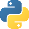 Python programming language logo