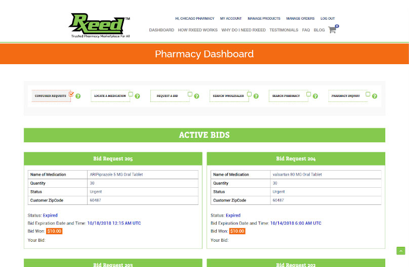 Online Pharmacy Marketplace